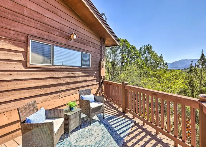 Mountain-view Deck: Bright *