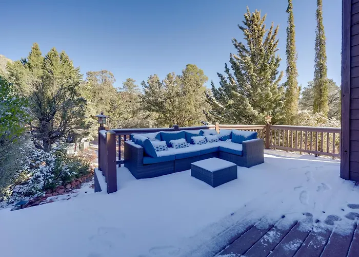 Mountain-view Deck: Bright Hébergement de vacances Sedona